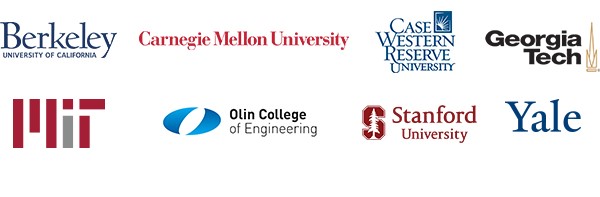 Berkeley, CWRU, CMU, GATech, MIT, Olin, Stanford, Yale